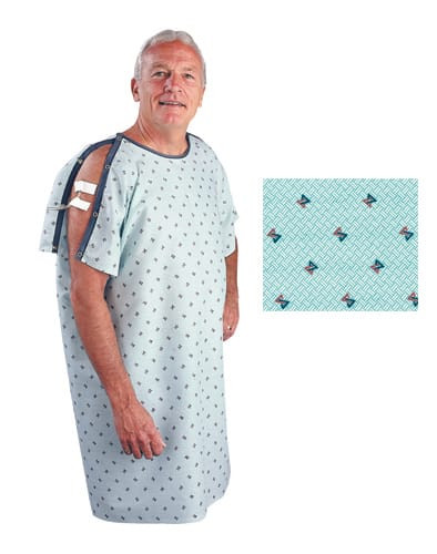 Patient I.V. Gown Geometric Print