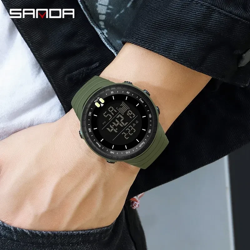 Color: Multicolor - SANDA  Top Brand G style Military Sport Outdoor Watches Men LED Digital Waterpr