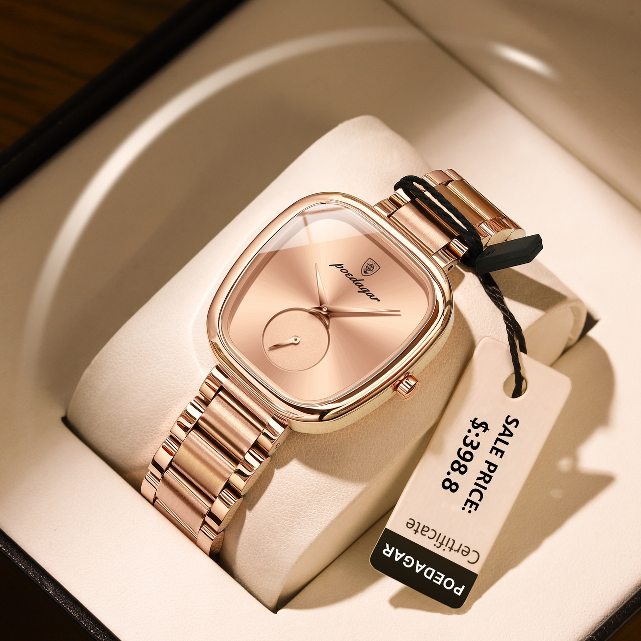 POEDAGAR Luxury Watch for Woman Waterproof Stainless Steel Quartz Ladies Watch High Quality Women's