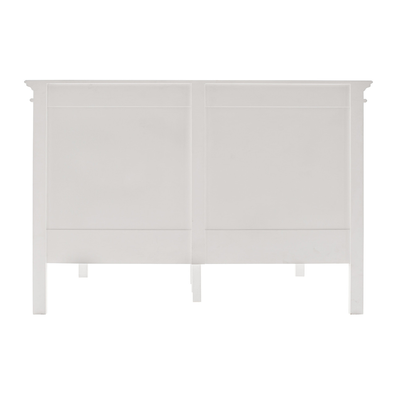 Classic White Panel Queen Size Bed