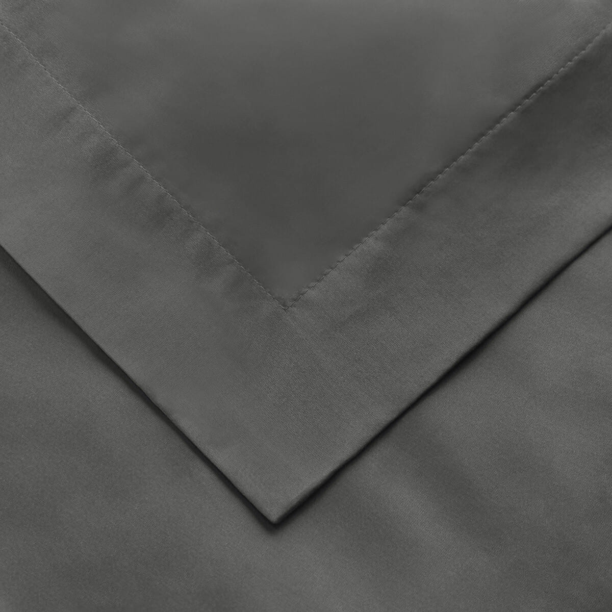 Gray King Cotton Blend 1500 Thread Count Washable Duvet Cover Set