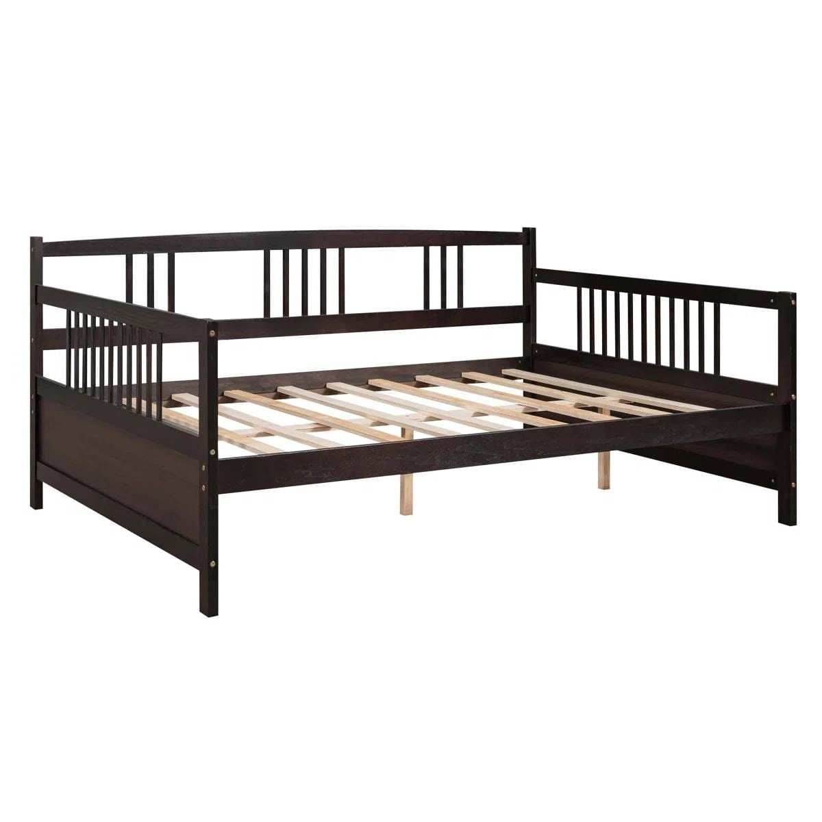 Full size Daybed in Dark Brown Wood Finish