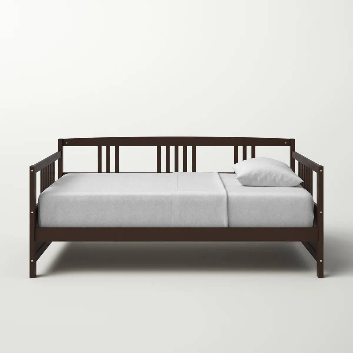 Full size Daybed in Dark Brown Wood Finish