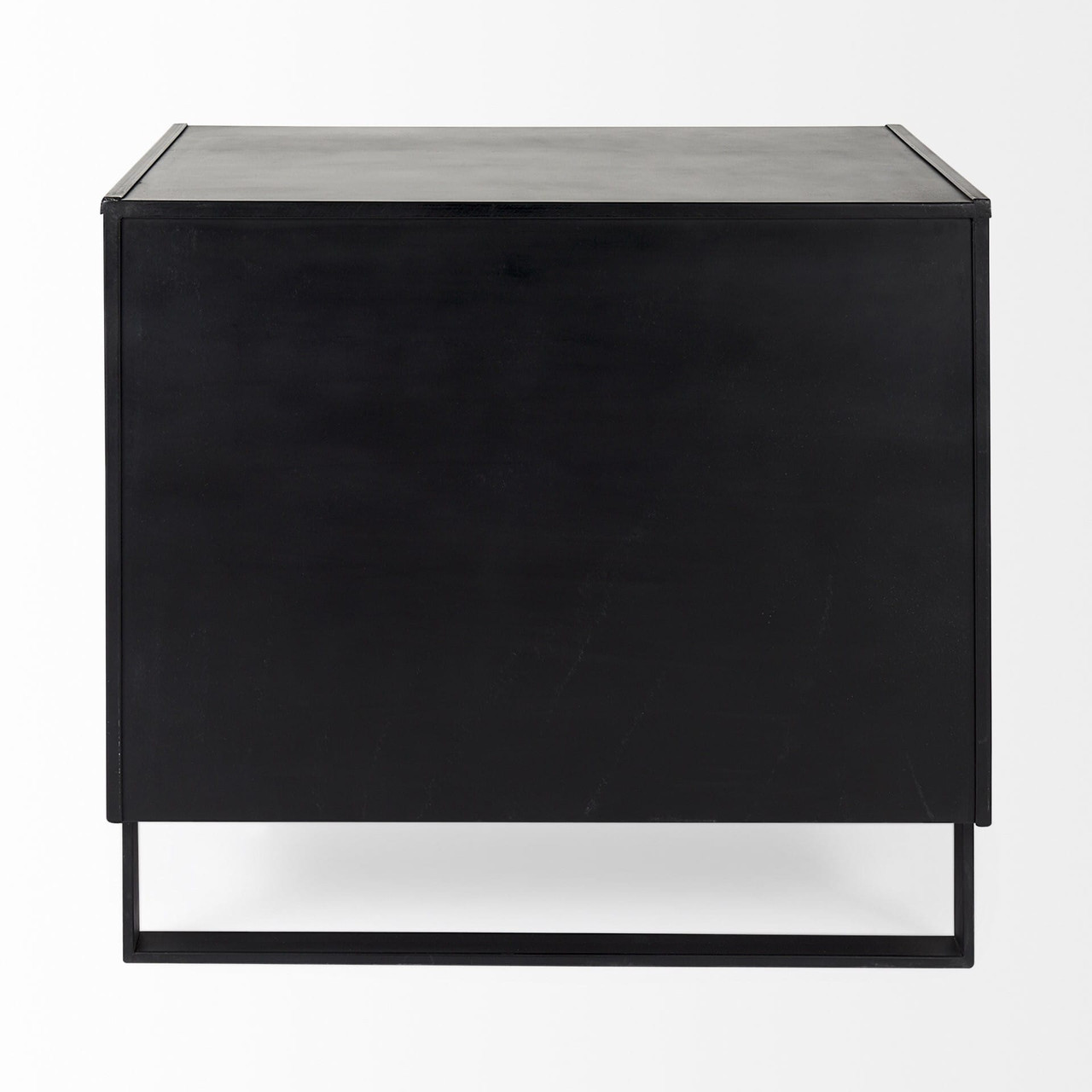 20" Black Accent Cabinet With Three Drawers