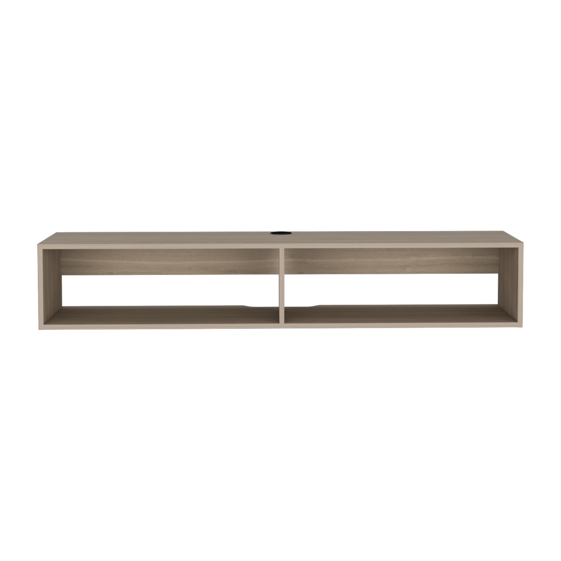 59" Beige Floating Mount TV Stand