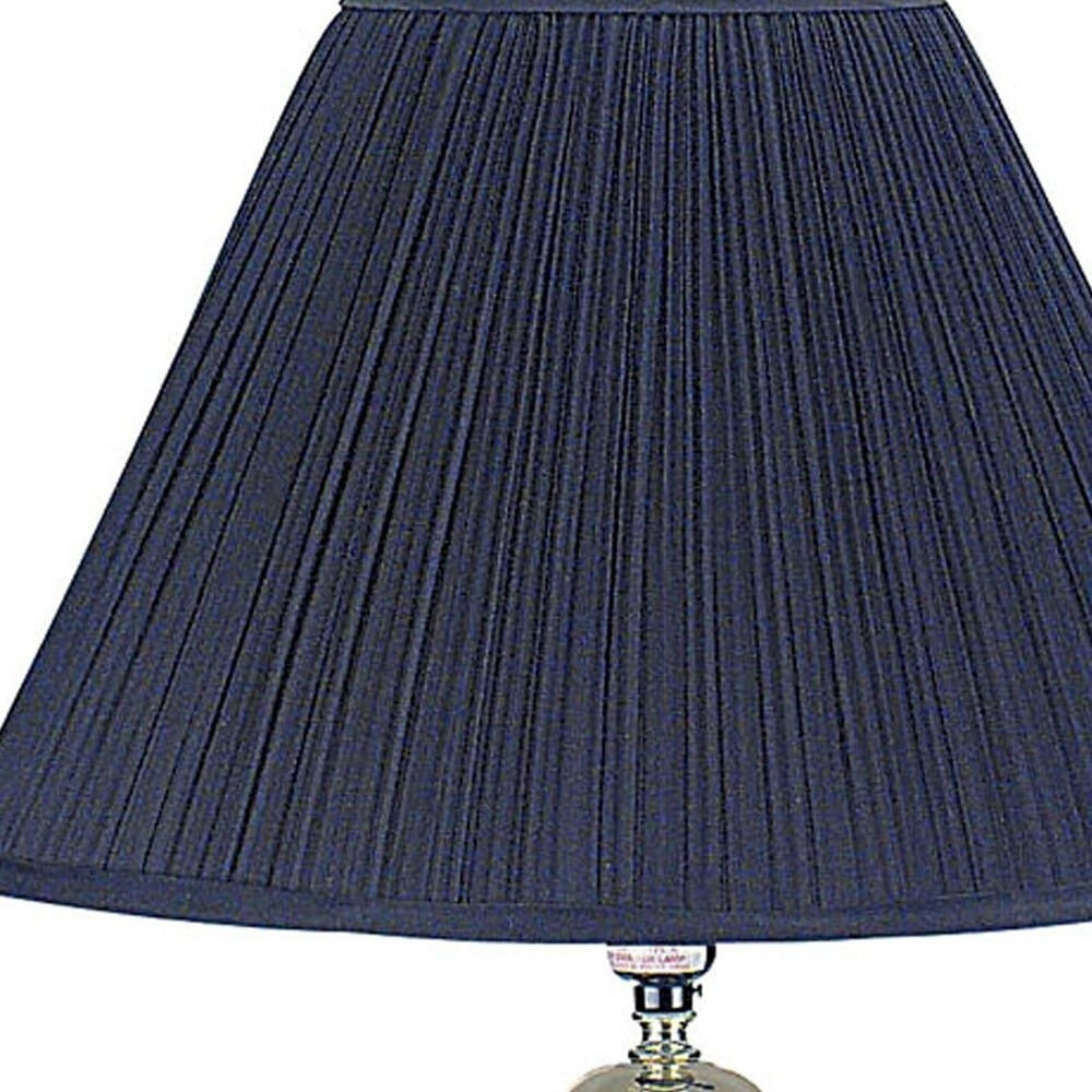 27" Black and Gold Ceramic Urn Table Lamp With Black Empire Shade