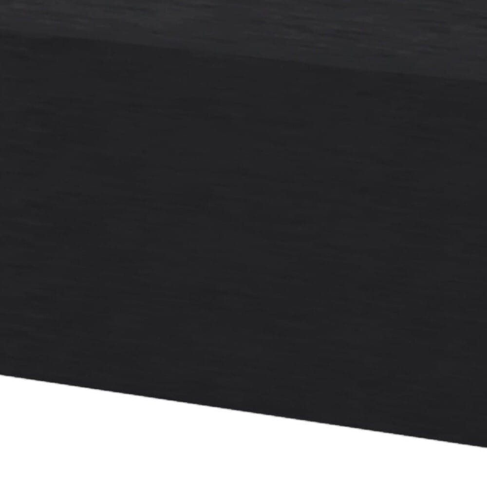 5" Black One Drawer Faux Wood Floating Nightstand