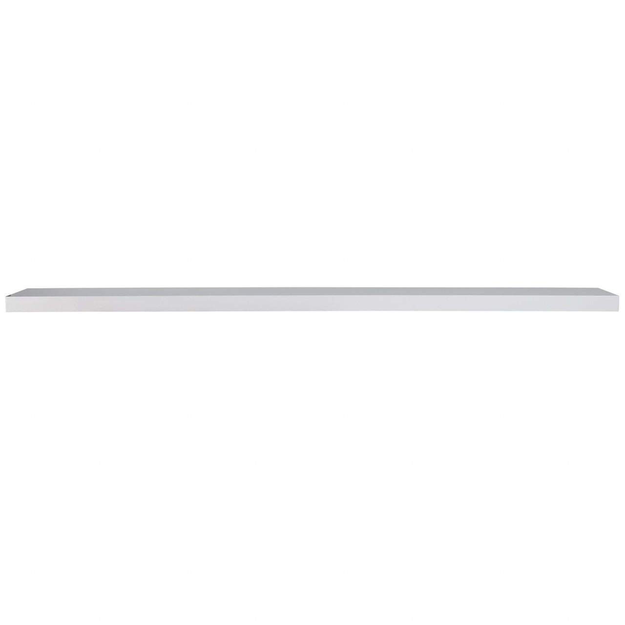 75" White Wooden Wall Mounted Floating Shelf