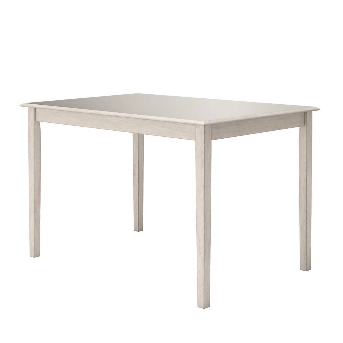 Farmhouse 32 x 48 inch Dining Table in Antique White Wood Finish