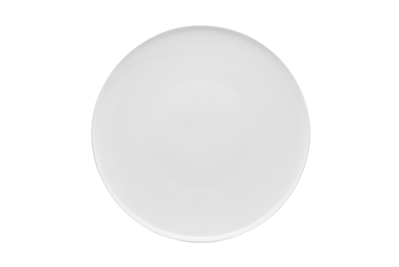 White Six Piece Porcelain Service For Six Salad Plate Set