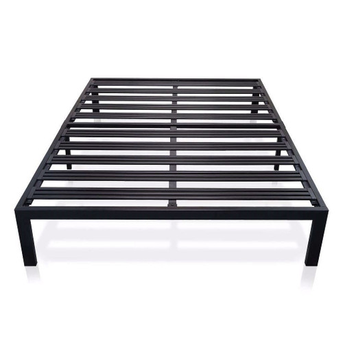 King Metal Platform Bed Frame with Heavy Duty Slats