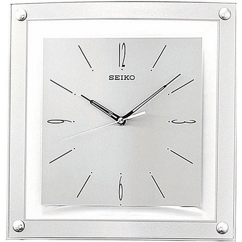 Contemporary 12.25-inch Square Quiet Analog Wall Clock