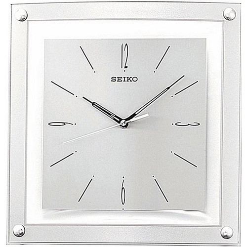 Contemporary 12.25-inch Square Quiet Analog Wall Clock