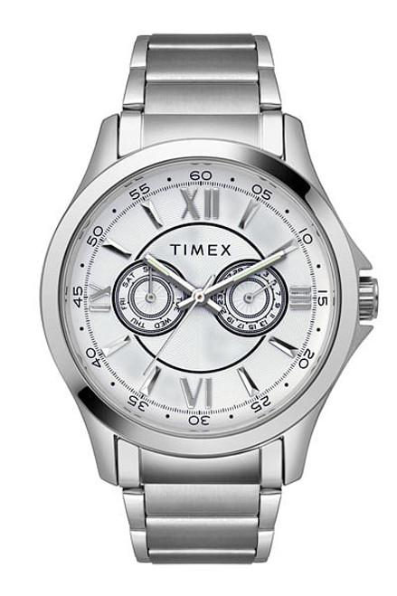 Timex Silver Mens Multi Dial Watch