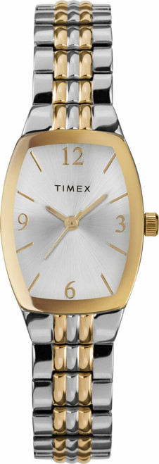 Timex TW2V25500, Women's 2-Tone Expansion Rectangle Watch, Sunray Dial