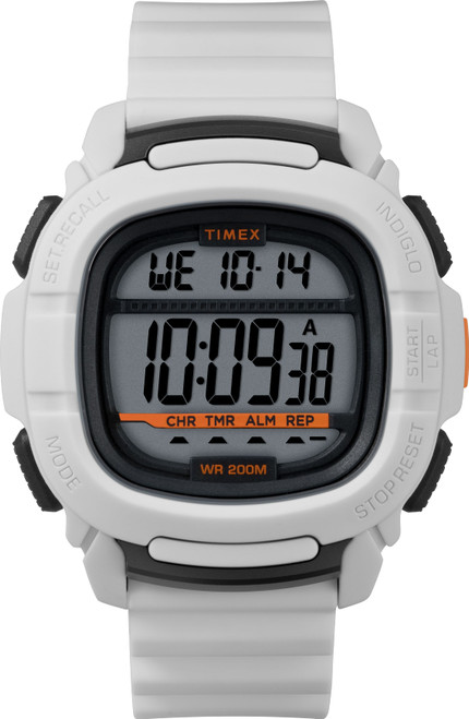 Timex Men's TW5M26400 BST.47 White Silicone Strap Watch