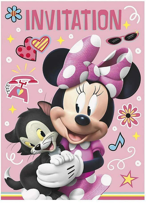 Disney Iconic Minnie Mouse Invitations [8ct]