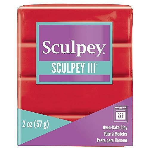 Sculpey III Polymer Clay Red Hot Red