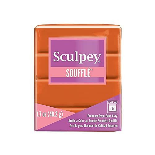 Sculpey Souffl Polymer Clay Pumpkin Orange