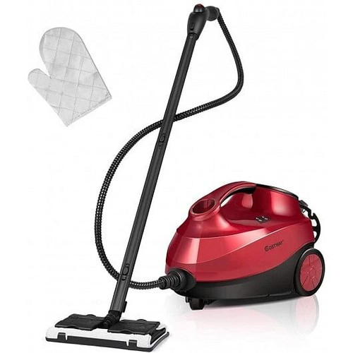 2000W Heavy Duty Multi-purpose Steam Cleaner Mop with Detachable Handheld Unit-Red