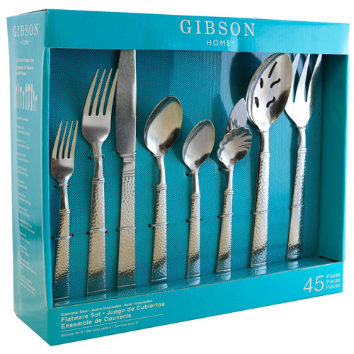 Gibson Home Prato 45 Piece Flatware Set Gibson Home Prato 45 Piece Flatware Set