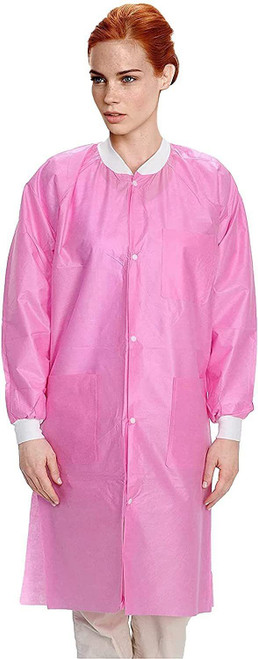 Disposable Lab Coats in Bulk. Pack of 50 Purple Work Gowns XX-Large. SMS 50 gsm Protective Clothing