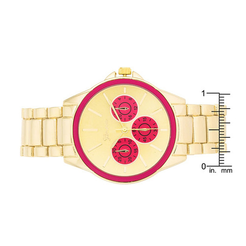 Chrono Gold Metal Watch (1)