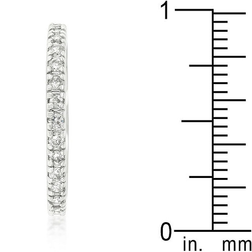 Delicate Cubic Zirconia Eternity Band