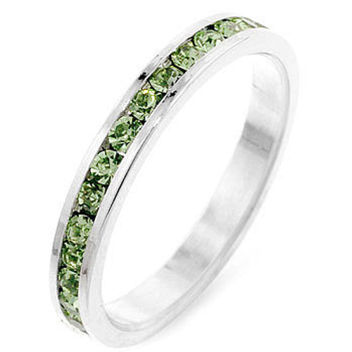 Stylish Stackables Peridot Crystal Ring Stylish Stackables Peridot Crystal Ring