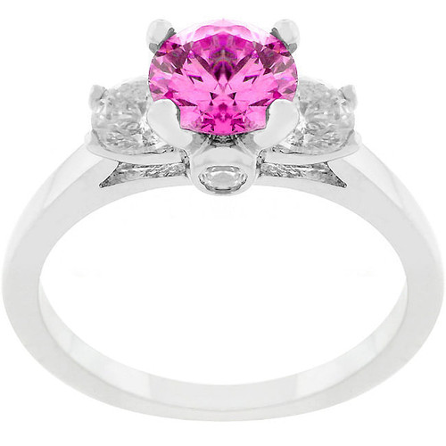 Mini Pink Ice Triplet Ring