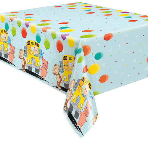 Cocomelon Rectangular Plastic Table Cover 54 in x 84 in