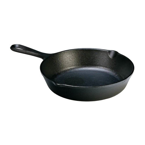 8-inch Pre-Seasoned Cast Iron Skillet Frying Pan with Pour Spouts Made in USA