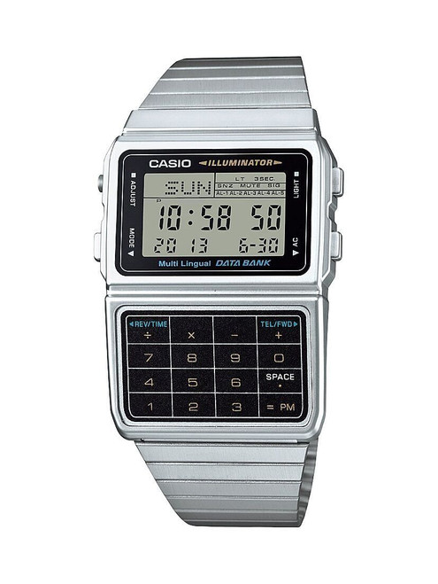 Casio Men's Stainless 8 Digit Calculator Watch