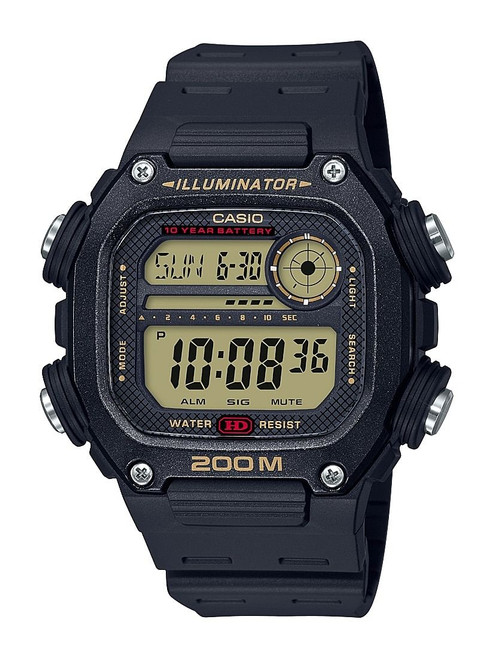 Casio Men's Multi Alarm Chrono Digital Black Watch