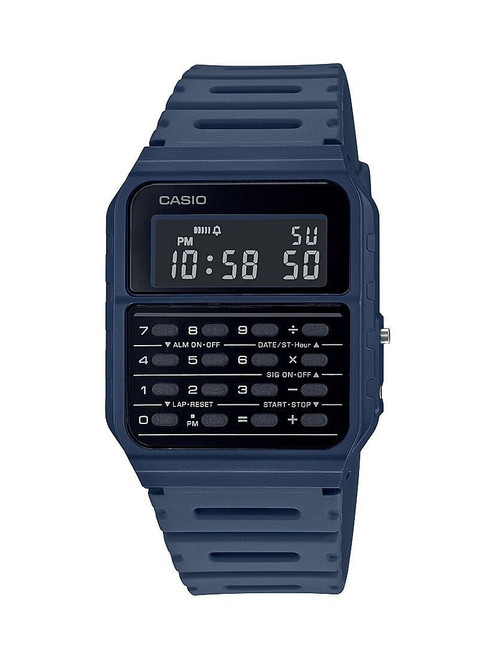 Casio Men's Navy 8 Digit Calculator Watch