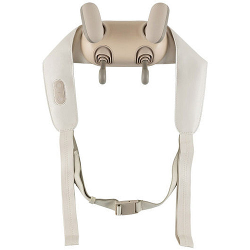 Neck Shoulder Massager with 2 Heat Levels for Pain Relief-Beige