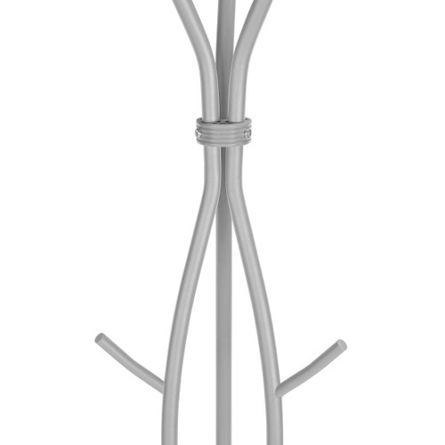 74-inch Freestanding Silver Metal Coat Rack Entryway Hall Tree Umbrella Stand 74-inch Freestanding Silver Metal Coat Rack Entryway Hall Tree Umbrella Stand