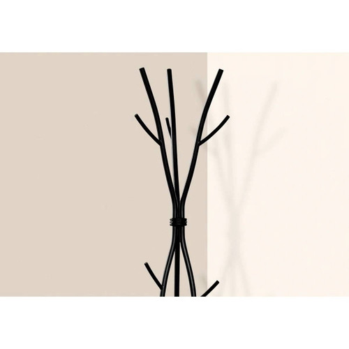 74-inch Freestanding Black Metal Coat Rack Entryway Hall Tree Umbrella Stand 74-inch Freestanding Black Metal Coat Rack Entryway Hall Tree Umbrella Stand