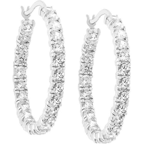 Eternity Hoop Earrings Eternity Hoop Earrings