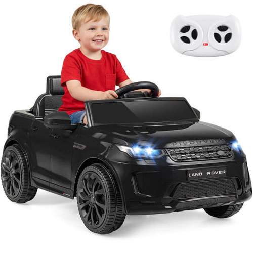 Licensed Land Rover Kids Ride on Car 12V Battery Powered Kids Electric Car-Black