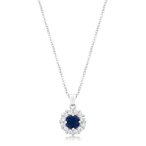 Bella Bridal Pendant in Blue