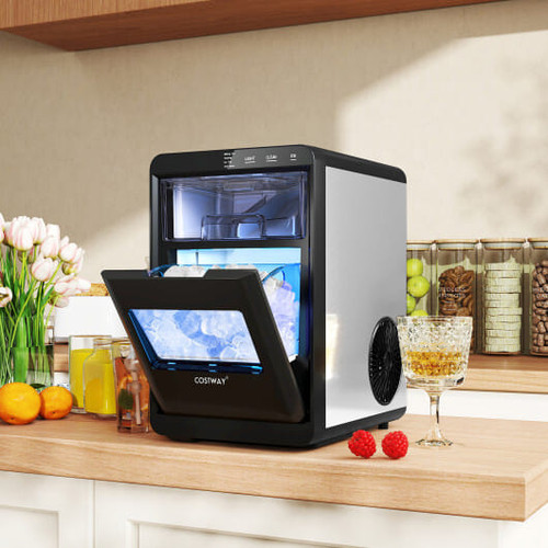 CNN best tested-Chewable Nugget Ice Maker for Quick Refreshing Countertop Use