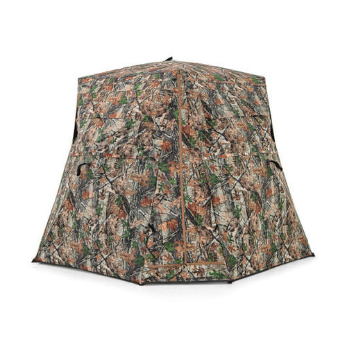 360 One Way See Through Ground Hunting Blind for Deer and Turkey Hunting