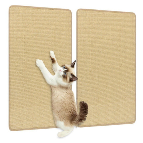 4 Pieces Cat Scratcher Mat Set 32  x 20 Inch Pads for Cats