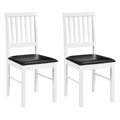 Dining Chairs Set of 2 Modern Mid Century Dining Room Chairs-White