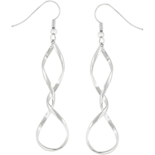Silver Twist Earrings