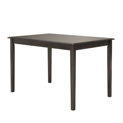 Farmhouse 32 x 48 inch Dining Table in Antique Black Wood Finish