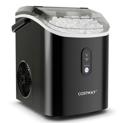 Nugget Countertop Ice Maker with Soft Chewable Pellet Ice-Black