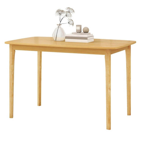 48 x 28 inch Classic Farmhouse Dining Table with Natural Wood Finish