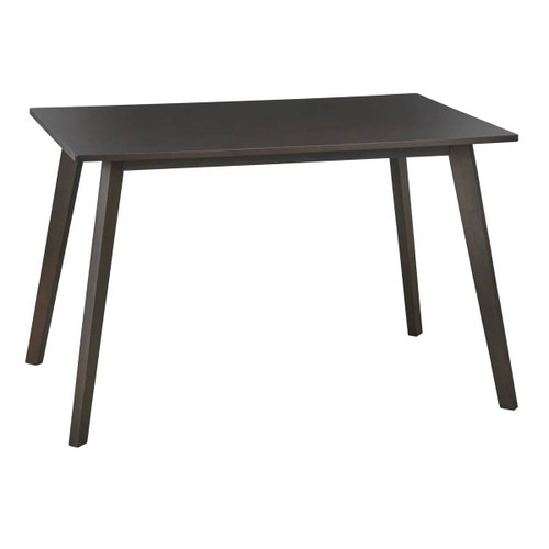 47 x 29-inch Mid-Century Modern Dining Table in Espresso Wood Finish